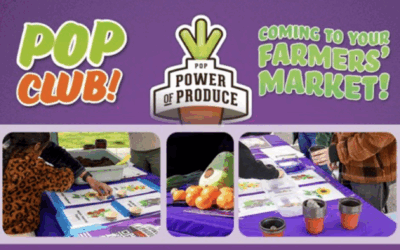 POP Club New Children’s Activities at Farmers’ Market for May